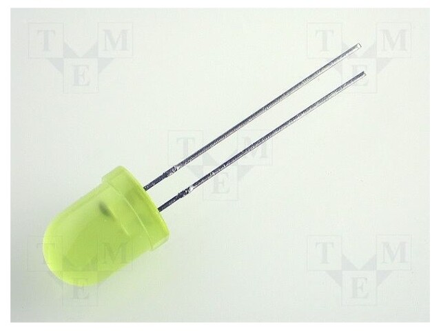 LED; 8mm; yellow; 20÷70mcd; 60°; 3.5÷14V; 21mA; Variant: blinking