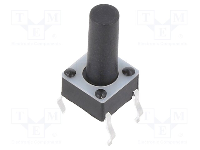 Microswitch TACT; SPST-NO; Pos: 2; 0.05A/12VDC; THT; 1.57N; 6x6x4mm