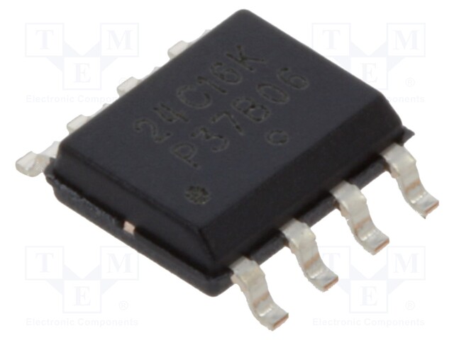 EEPROM, 16 Kbit, 2K x 8bit, Serial I2C (2-Wire), 100 kHz, SOIC, 8 Pins
