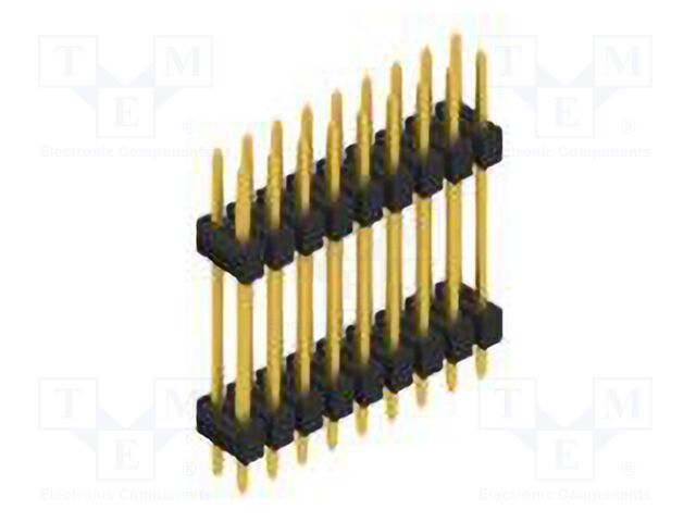 Connector: pin strips; pin header; male; PIN: 18; 2.54mm; THT; 2x9