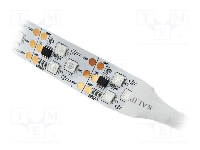 Programmable LED tape; RGB; 5050; 12V; LED/m: 90; 20mm; white PCB