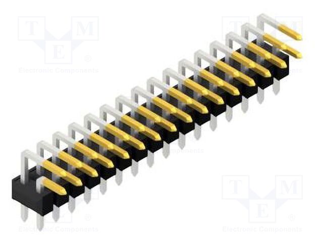 Connector: pin strips; pin header; male; PIN: 32; 2.54mm; THT; 2x16