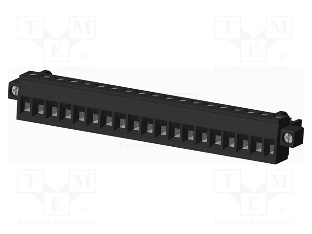 Connector: pluggable terminal block; plug; female; straight; 300V