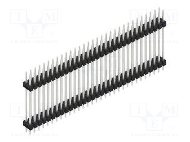 Connector: pin strips; pin header; male; PIN: 62; 2.54mm; THT; 2x31