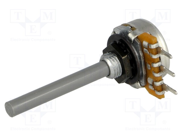 Potentiometer: shaft; single turn; 220kΩ; ±20%; 0.25W; linear; 4mm