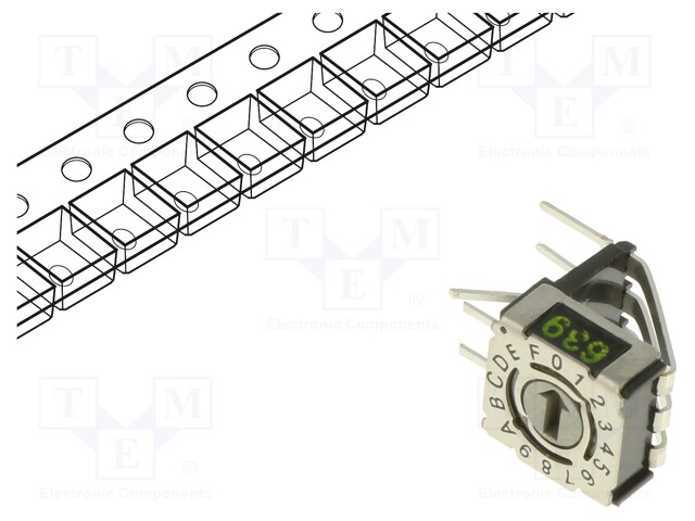 Switch: encoding switch; Pos: 16; 1uA/20mVDC; -50÷125°C