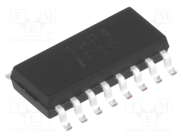 Optocoupler; SMD; Channels: 4; Out: transistor; Uinsul: 2.5kV; SOP16