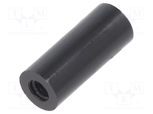 Spacer sleeve; cylindrical; polyamide; M2,5; L: 12mm; Øout: 5mm