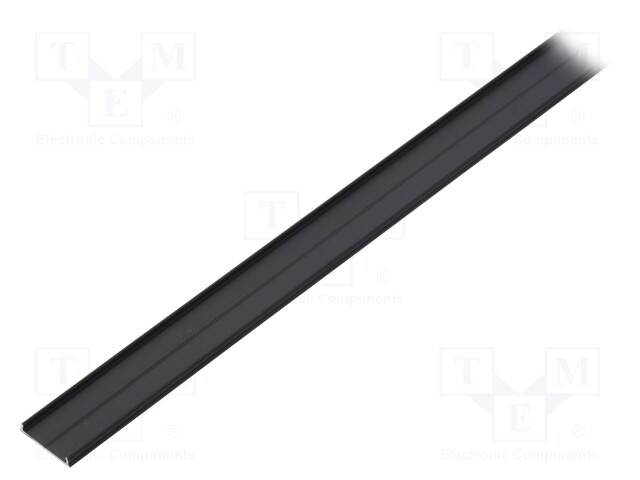 Profiles for LED modules; surface; black; L: 1m; aluminium