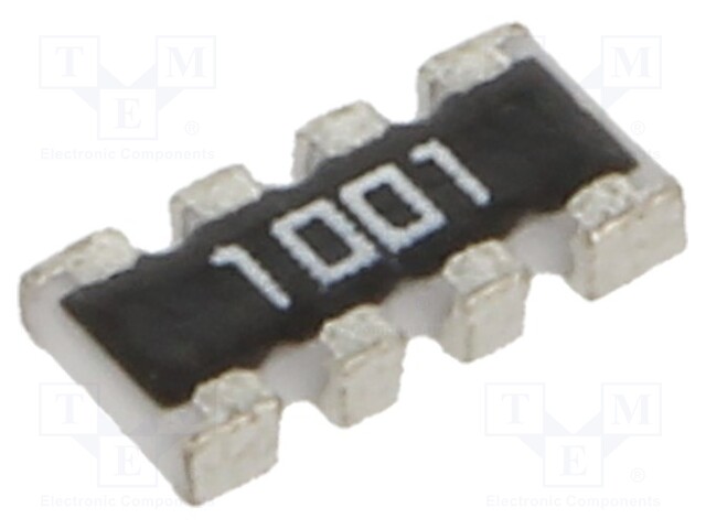Resistor network: Y; 1kΩ; SMD; 1206; No.of resistors: 4; 63mW; ±1%