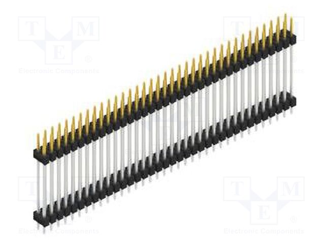 Connector: pin strips; pin header; male; PIN: 72; 2.54mm; THT; 2x36