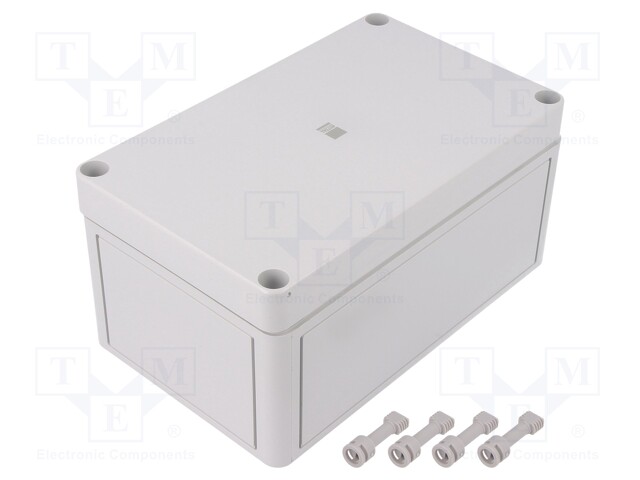 Enclosure: multipurpose; X: 110mm; Y: 180mm; Z: 90mm; PK; light grey