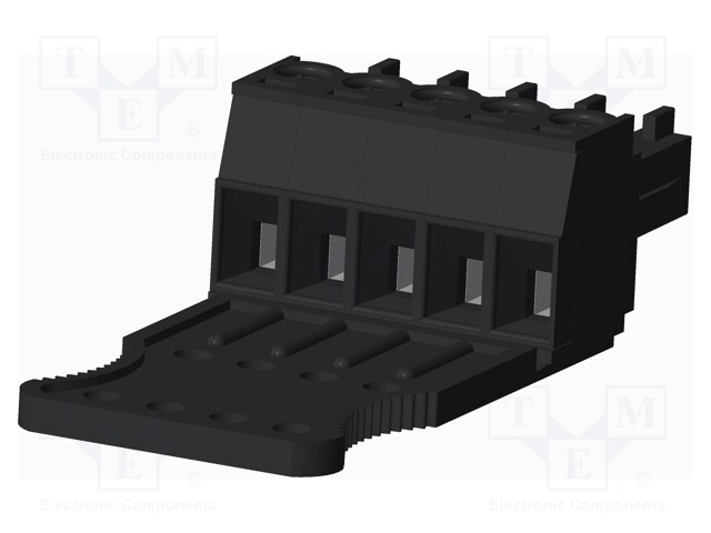 Connector: pluggable terminal block; plug; female; straight; 300V