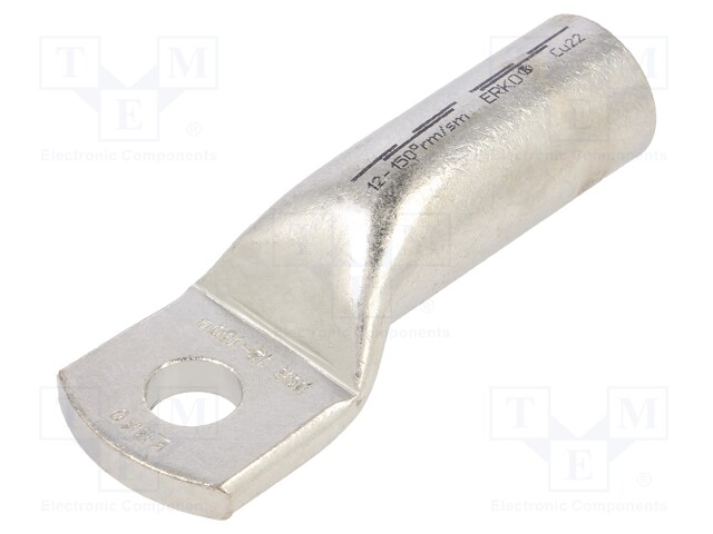 Tip: ring tube; M12; 150mm2; crimped; for cable; tinned; copper