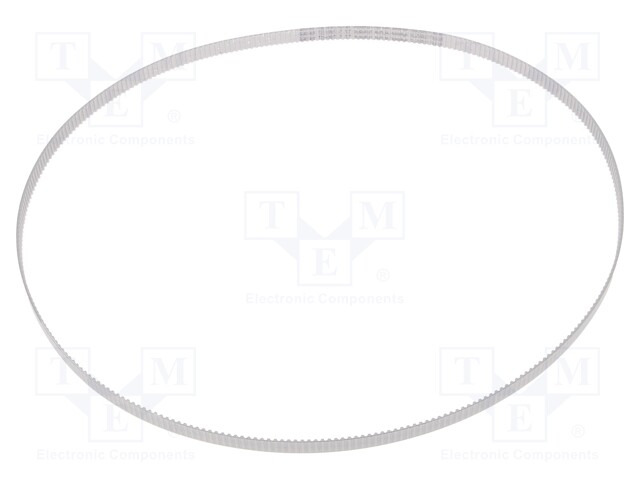 Timing belt; T2.5; W: 8mm; H: 1.3mm; Lw: 780mm; Tooth height: 0.7mm