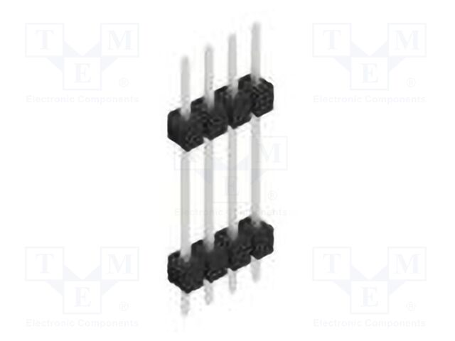 Connector: pin strips; pin header; male; PIN: 4; 2.54mm; THT; 1x4