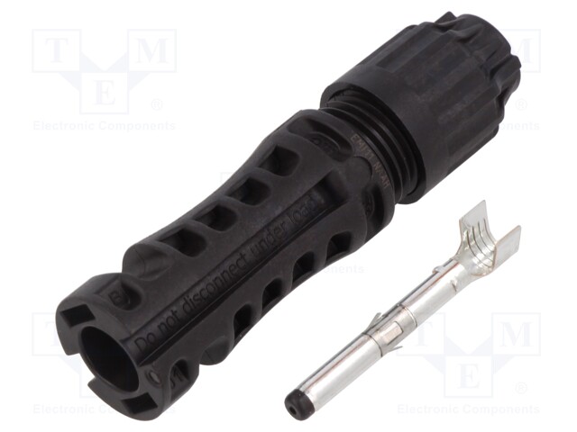 Connector: solar; male; straight; 10mm2; crimped; photovoltaics
