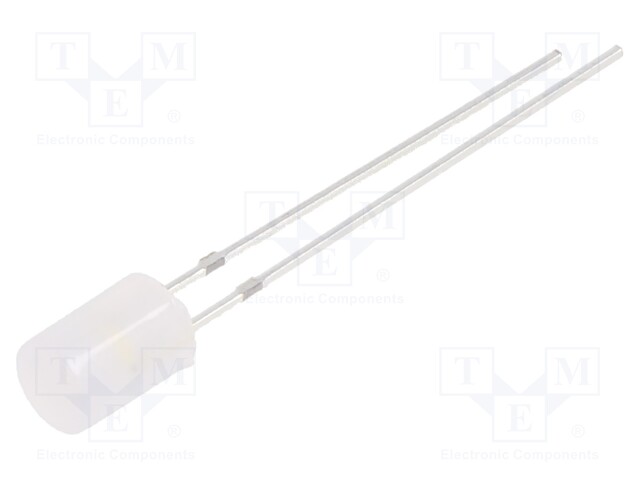 LED; 5mm; white warm; 500÷750mcd; 140°; Front: flat; 15V; -30÷85°C