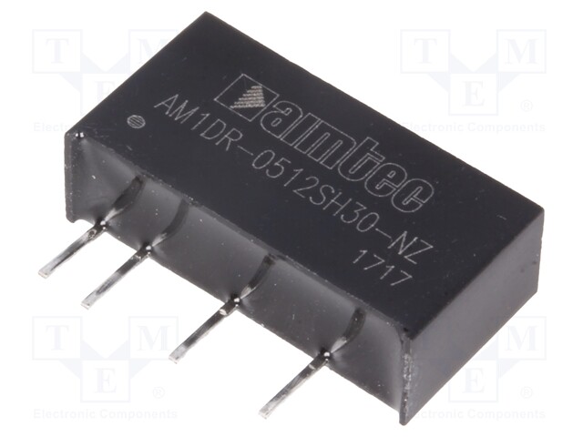 Converter: DC/DC; 1W; Uin: 4.75÷5.25V; 12VDC; Iout: 83mA; SIP7; 2.1g