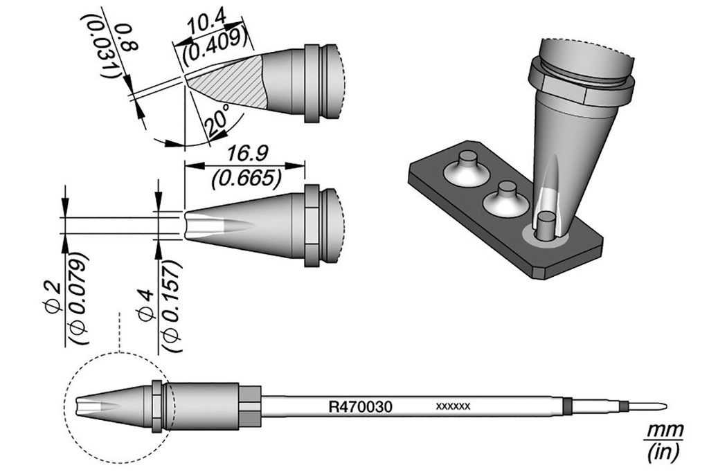 Tip; special; 2mm