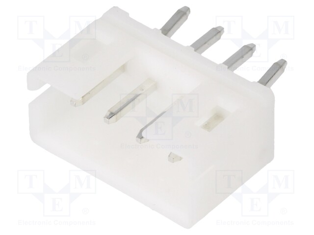 Socket; wire-board; male; 140; 2mm; PIN: 4; THT; 100V; 2A; tinned
