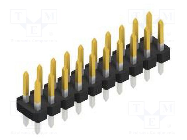 Connector: pin strips; pin header; male; PIN: 20; 2.54mm; THT; 2x10