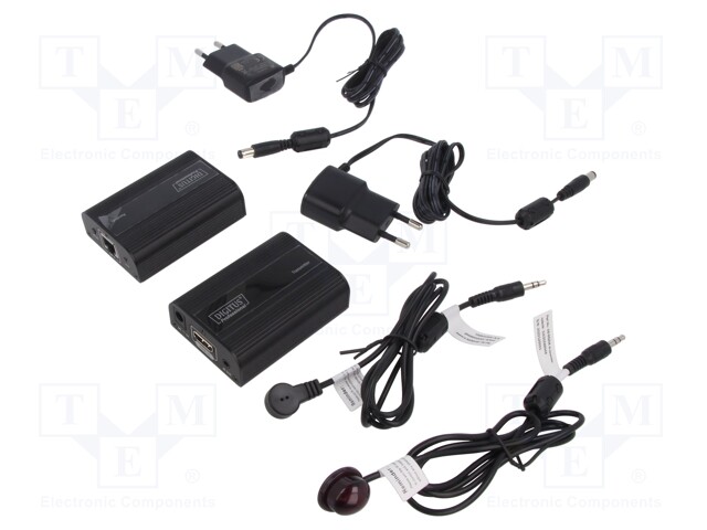 HDMI extender; HDCP 2.2,HDMI 2.0; black; Cat: 6,6a,7; 70m