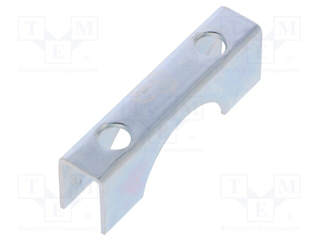 Mounting coupler; steel; zinc; Application: u-bolt