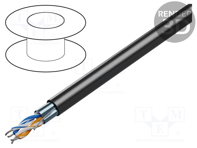 Wire; RE-2Y(St)Yv-P; for direct burial,outdoor; stranded; Cu