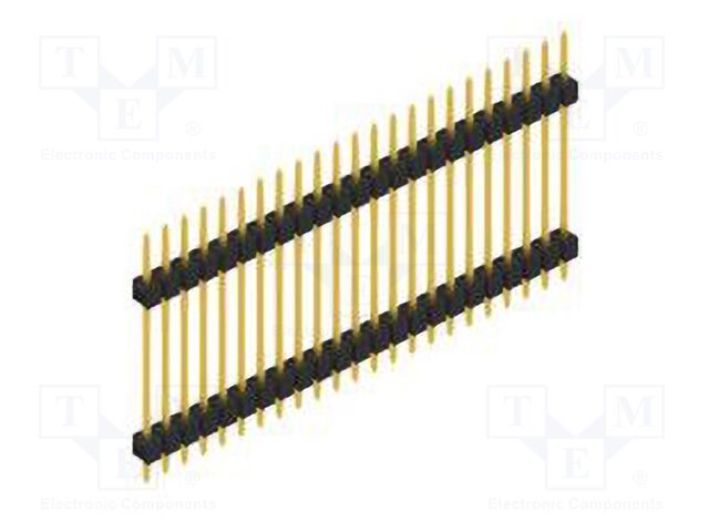 Connector: pin strips; pin header; male; PIN: 23; 2.54mm; THT; 1x23
