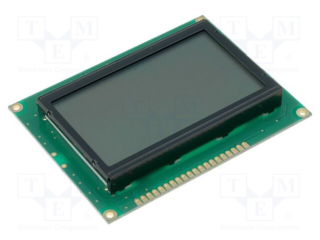 Display: LCD; graphical; 128x64; STN Positive; gray; 93x70x13.6mm