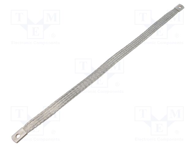 Braids; earthing tape; 16mm2; Ø1: 6.5mm; Ø2: 6.5mm; L: 0.4m