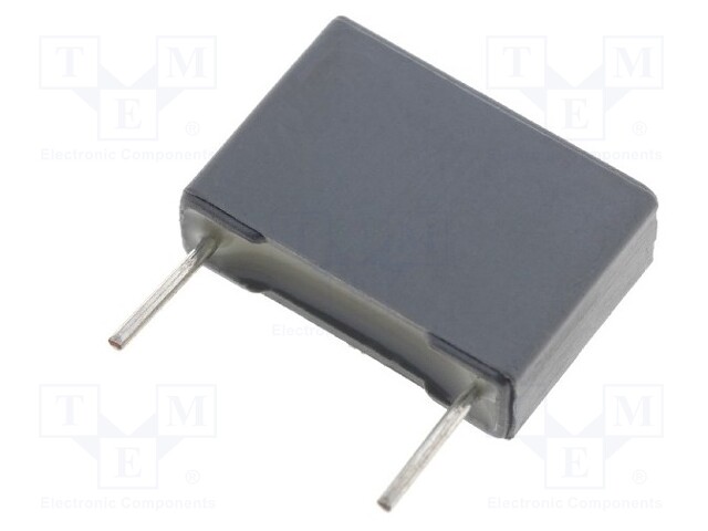 Capacitor: polypropylene; X2; 100nF; 15mm; ±20%; 18x5x11mm; 275VAC