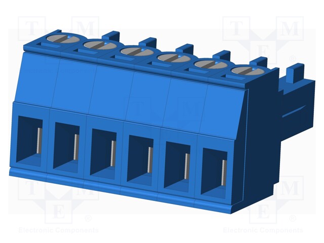 Connector: pluggable terminal block; plug; female; straight; blue