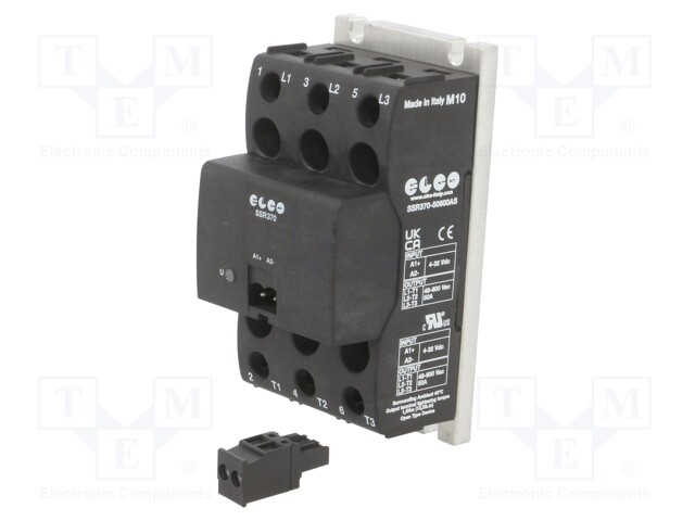 Relay: solid state; 50A; Uswitch: 48÷600VAC; 3-phase; -40÷80°C