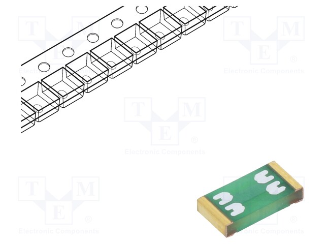 Fuse, Surface Mount, 7 A, UST 1206 Series, 32 VAC, 63 VDC, Slow Blow, 1206