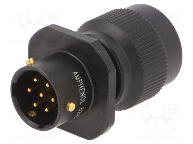 Connector: circular; 62IN; socket,plug; male; PIN: 7; gold-plated