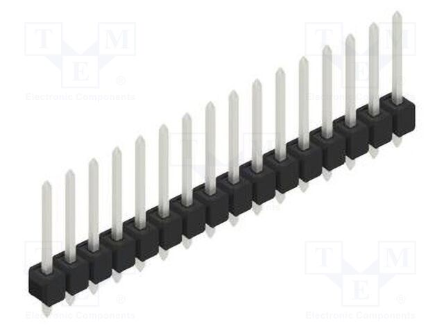 Connector: pin strips; pin header; male; PIN: 16; 2.54mm; THT; 1x16