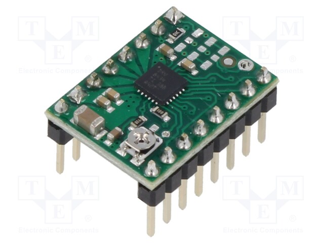 Stepper motor controller; DRV8434; 1.2A; Uin mot: 4.5÷48V; green