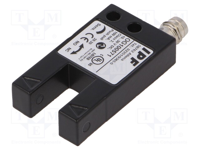 Sensor: photoelectric; PNP/NPN NO/NC; through-beam (with slot)