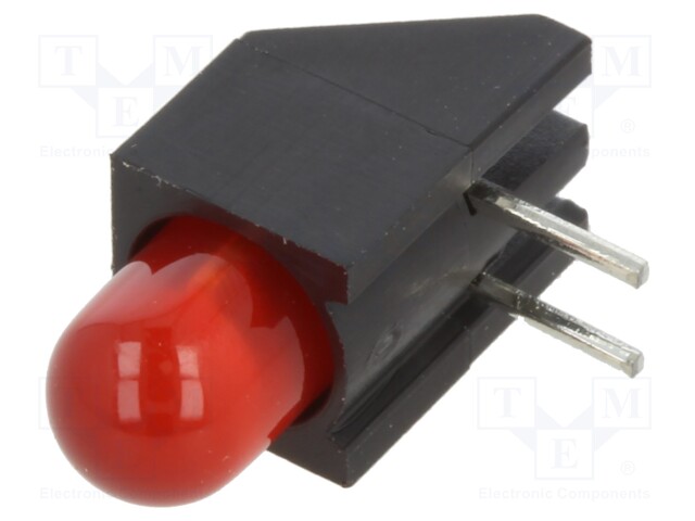 LED; red; 5mm; No.of diodes: 1; 2mA; Lens: diffused; 45°; 2÷2.6V; 5mcd