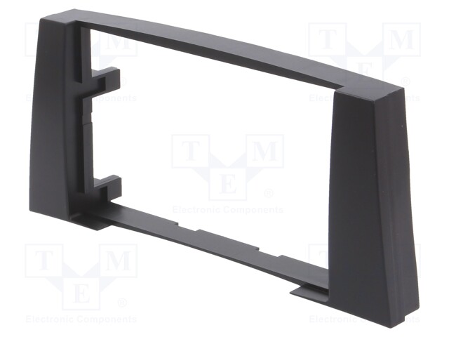 Radio mounting frame; Mercedes; 2 DIN; black