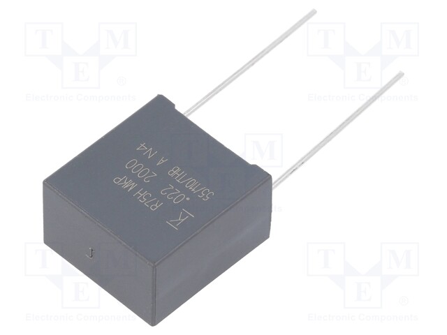 Capacitor: polypropylene; 20nF; 15mm; ±5%; 18x11x19mm; -55÷105°C