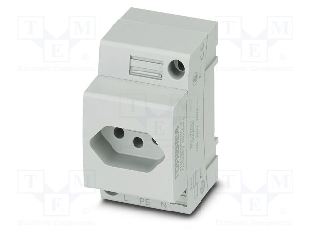 Connector: AC supply; socket; female; 20A; PIN: 3; screw terminal