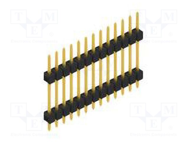Connector: pin strips; pin header; male; PIN: 13; 2.54mm; THT; 1x13