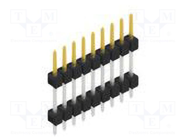 Connector: pin strips; pin header; male; PIN: 9; 2.54mm; THT; 1x9