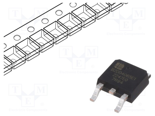 Diode: Schottky rectifying; SiC; SMD; 650V; 4A; TO252-2; reel,tape