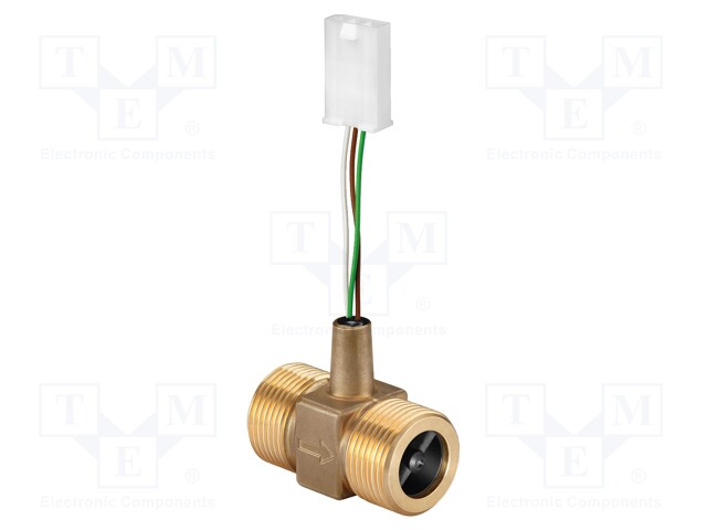 Sensor: turbine flowmeter; 4.5÷24VDC; 1÷45l/min; OUT: NPN