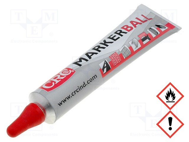 Paint; red; 3mm; MARKER BALL; Tip: round; Temp: -20÷70°C; Tmax: 200°C