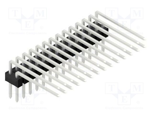 Connector: pin strips; pin header; male; PIN: 28; 2.54mm; THT; 2x14